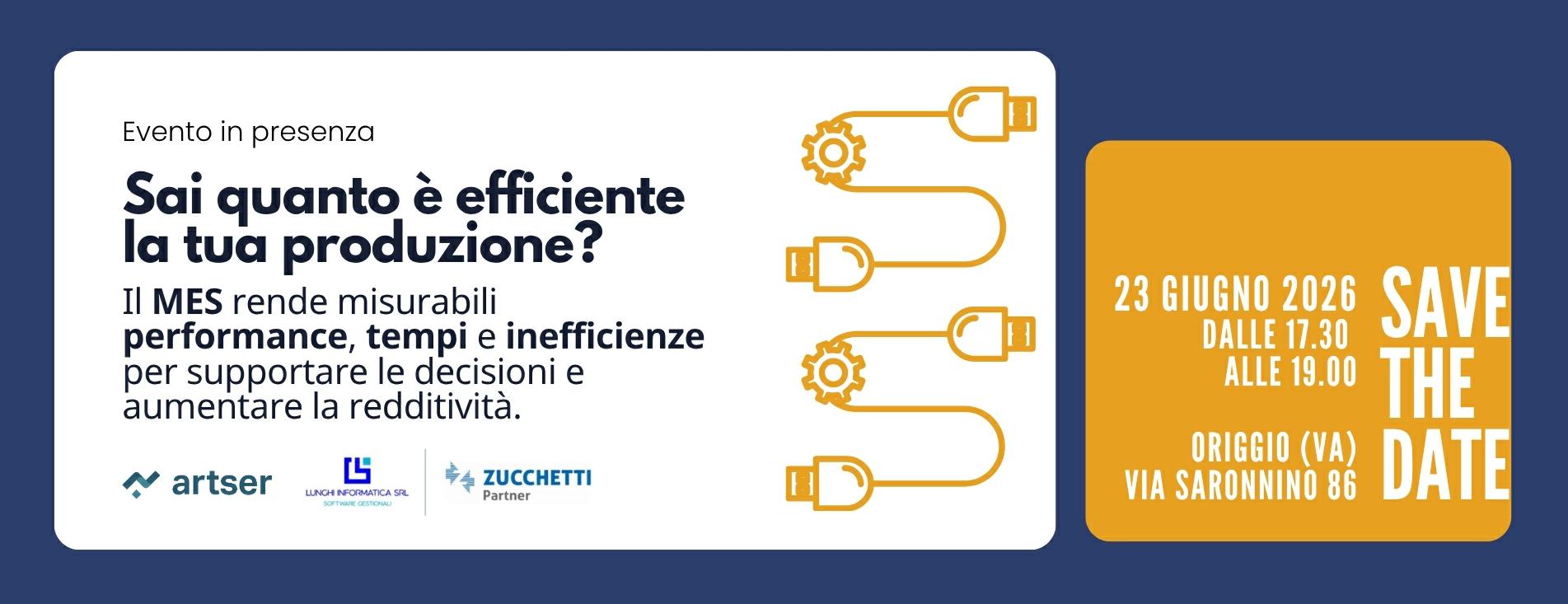 Martedì 23 giugno 2026 dalle 17.30 alle 19.00 Sai quanto è efficiente la tua produzione?