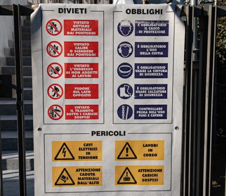 Segnaletica sicurezza