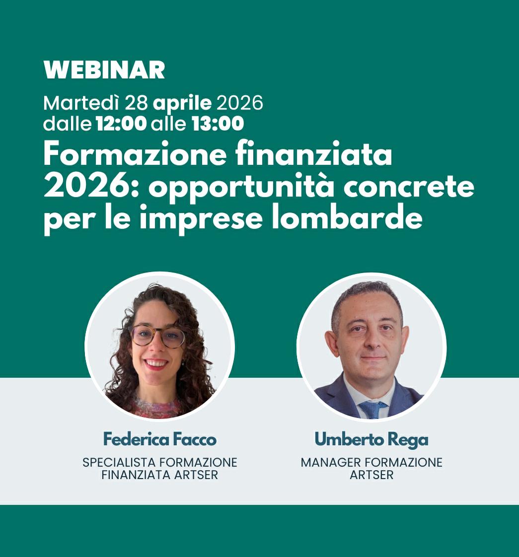 Webinar - Formazione finanziata 2026: opportunità concrete per le imprese lombarde